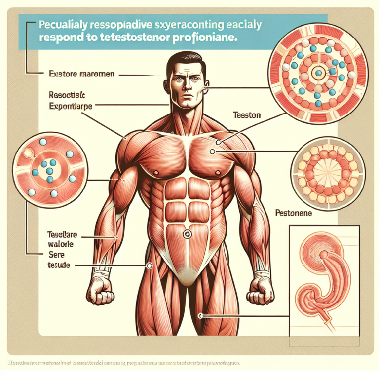 ¿Qué parte del cuerpo responde más a Propionato de testosterona?