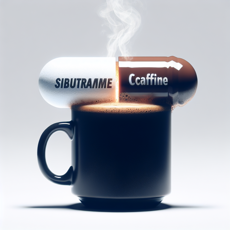 ¿Qué pasa al mezclar Sibutramine con cafeína?