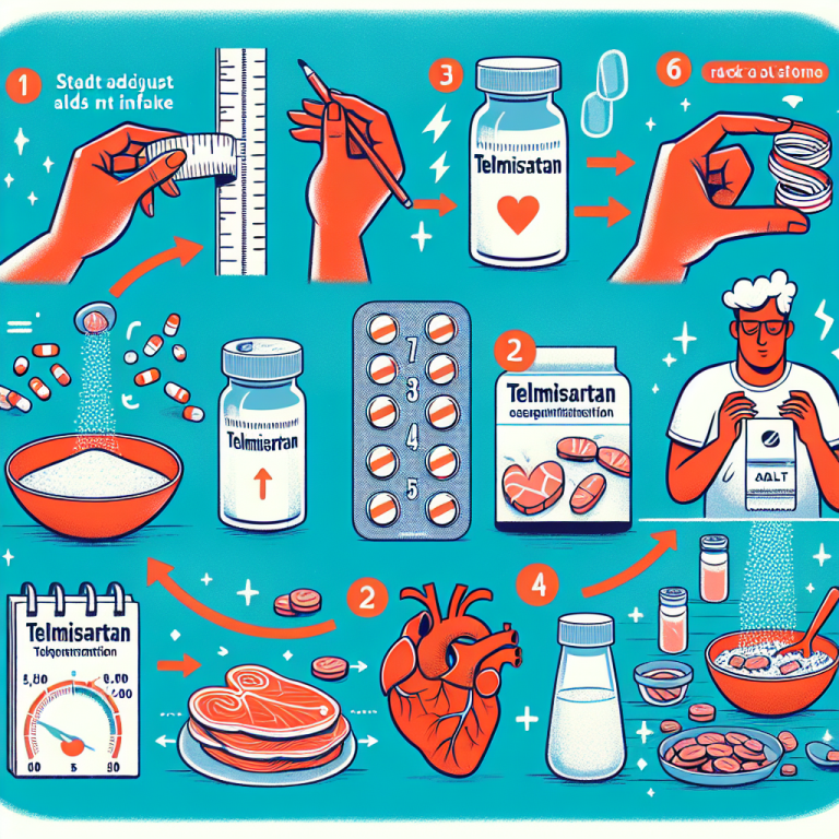 Cómo ajustar la ingesta de sal al usar Telmisartan