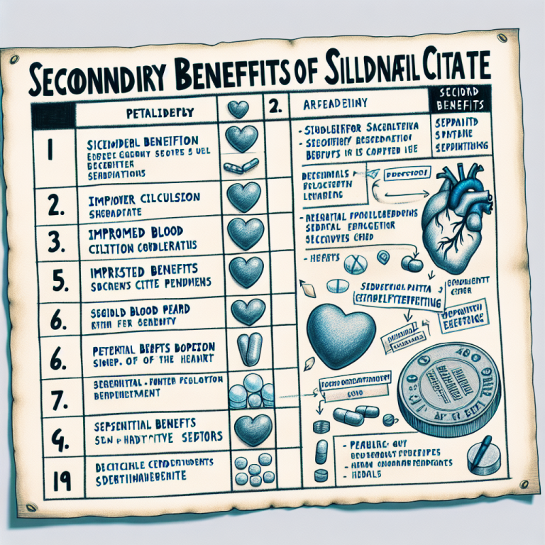 Qué beneficios secundarios se reportan con Sildenafil Citrate (Viagra generic)