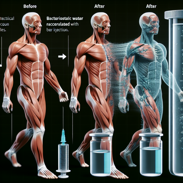 Qué tanto se acelera la recuperación muscular con Agua bacteriostática para inyección